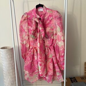 ASOS Pink Floral Mini Dress